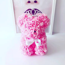 Load image into Gallery viewer, Teddyrose Small pink 25 cm made from Eternity Roses - The Prestige Roses Spain