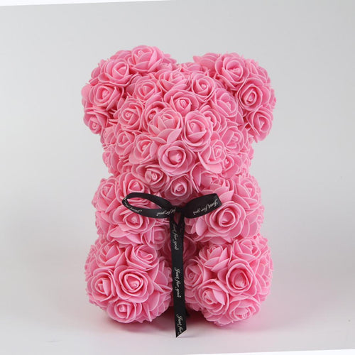Teddyrose Small pink 25 cm made from Eternity Roses - The Prestige Roses Spain