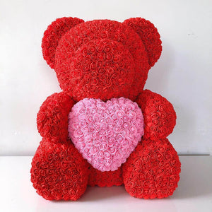 Teddyrose Red Prestige with Heart made from Eternity Roses | The Prestige Roses Spain