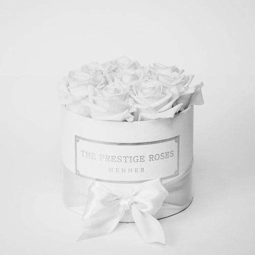 White Mini Box Clients Choice Eternity Roses | The Prestige Roses Spain